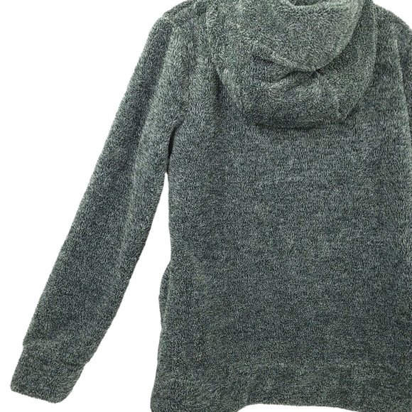 White Mark Sherpa Full Zip Hoodie Sweater Jacket Size M Fleece Pockets Gray NEW - Picture 15 of 16